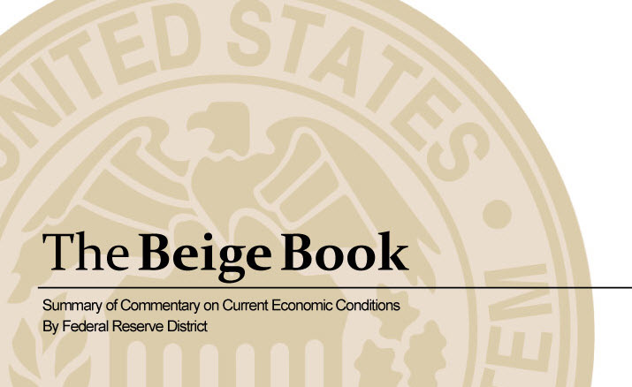 Fed Beige Book: US continues to expand at modest to moderate pace across all districts